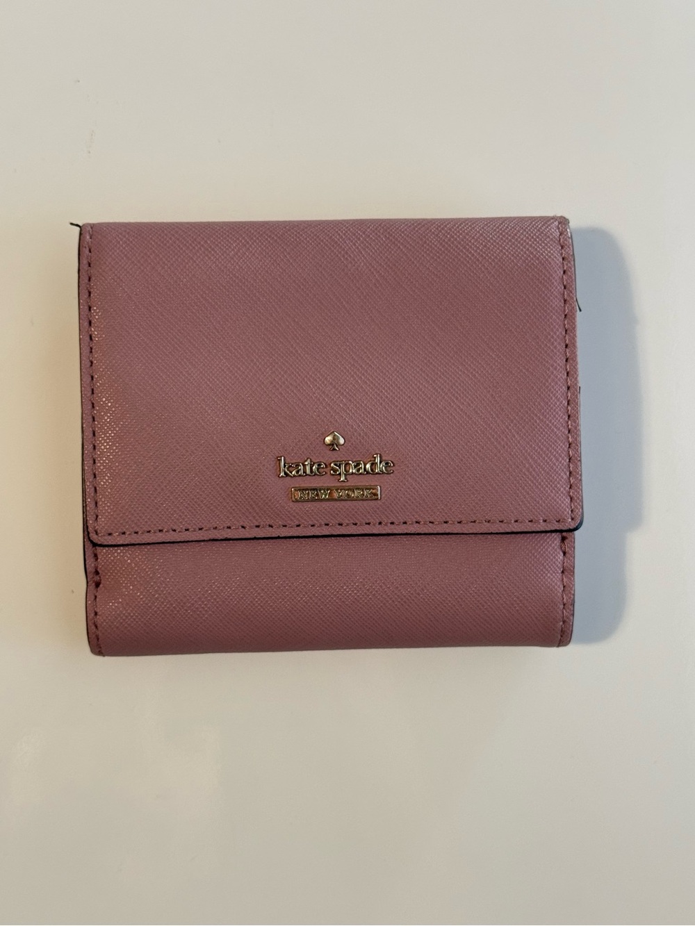 Kate Spade Dusty Rose Compact Trifold Wallet